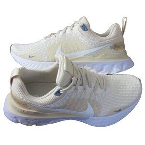 Women's Nike React Infinity Run FK3 Running Shoes Oatmeal White Purple Sizes NIB